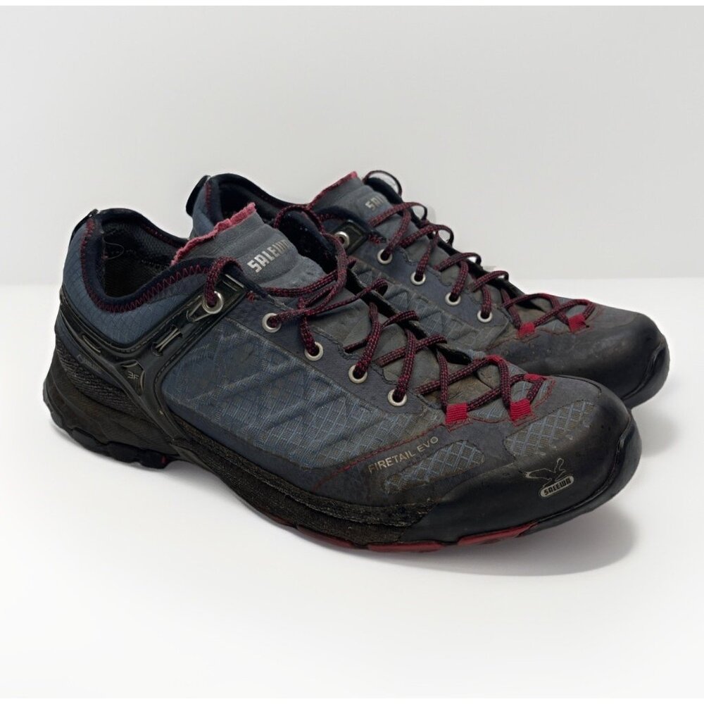 Salewa Firetail Evo GTX Gore-Tex Hiking Shoes Men’s Sz 9.5 US Black Gray Trail